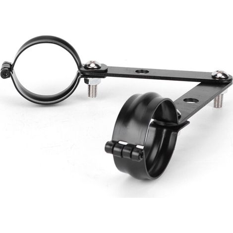 Supporto per fanale moto, Yosoo Nero, Morsetto universale per forcella, Adatto a Cafe Racer, Accessorio resistente (1/3)