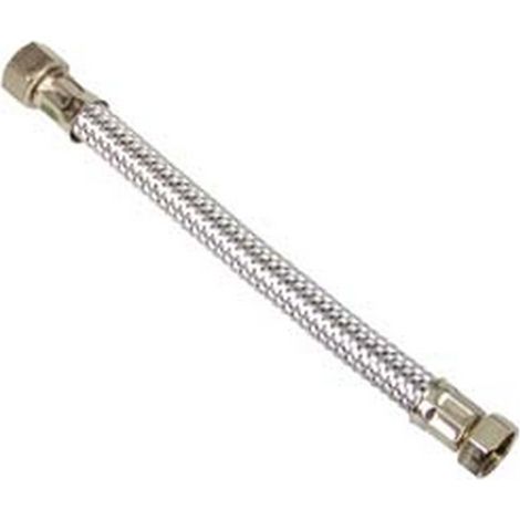 10PZ FLESSIBILE INOX F3/8 - F3/8 - F 3/8" F 3/8" cm.25