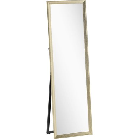 Miroir en pied 160 x 50 cm finition dorée (1/4)