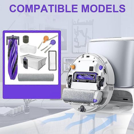 Filtre pour aspirateur brosse pour aspirateur Filtre de brosse pour aspirateur filtre de NARWAL Flow Robot Aspirateur Accessoires Kit: Brosses – Serpillière Pads – Filtres & More (1/5)