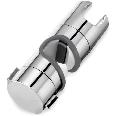 Support coulissant pour barre de douche - Support pour douchette à main - Douchette à main réglable - Support pour pommeau de douche - Rotation omnidirectionnelle à 360° - Installation facile sans (1/5)