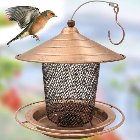 Mangeoire à Oiseaux en métal Suspendue pour Nourrir Les Oiseaux Sauvages du Jardin (1/5)