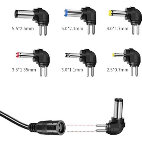 12W Adaptateur Alimentation Universelle 3V 4,5V 5V 6V 7,5V 9V et 12V, Chargeur Secteur Transformateur DC 220V pour VTech Kidimagic Starlight Kidi LightShow Party Sorio 1 2 3S 3 MobiGo Genius