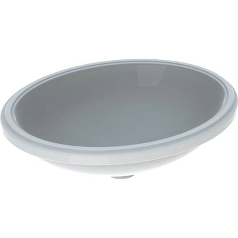 GE VariForm Unterbauwaschtisch, rund d: 33cm, o. Hl, m. Ül., weiß (1/2)