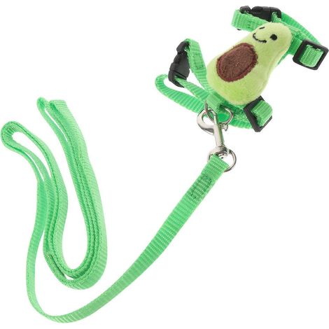Conjunto de correa para conejos de 3 piezas, ajuste personalizado para mascotas pequeñas, diseño sin mangas de nailon verde, perfecto para fotografía de mascotas. (1/5)