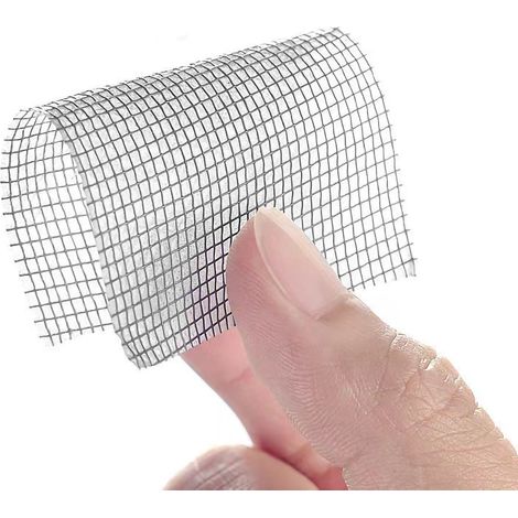 Parche adhesivo repelente de mosquitos para ventanas/lonas dañadas – 2 m x 50 mm, poliuretano blanco, fuerte adhesión por ambos lados (1/5)