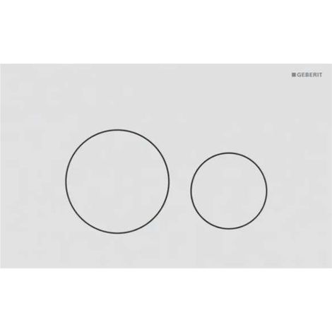 Geberit Sigma40 - Control de descarga, easy to clean, blanco mate 115.628.JT.1 (1/2)
