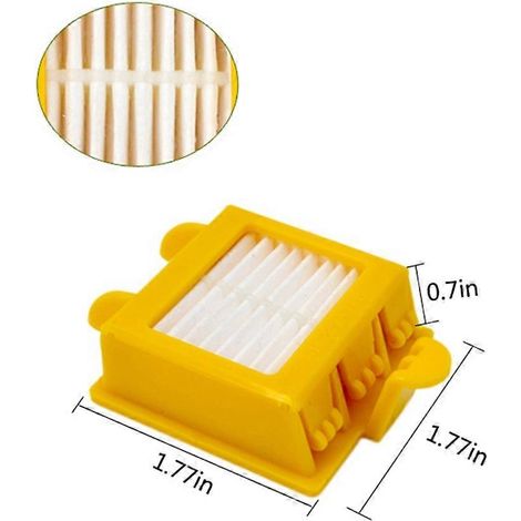 Brosse latérale principale, filtre HEPA et roue avant pour iRobot Roomba série 700 (1/5)