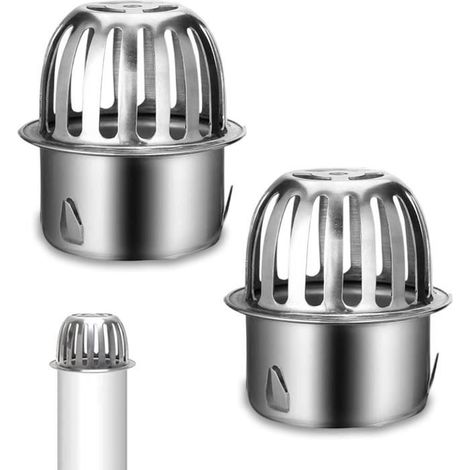 Filtre à feuilles - Inox - 2 protège-gouttières - Léger - Robuste - Facile à installer (1/4)