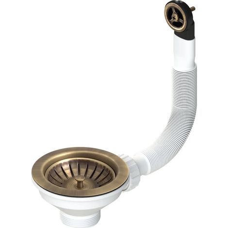 Piletta Basket Con Troppo Pieno Tondo - Colore: Bronzo