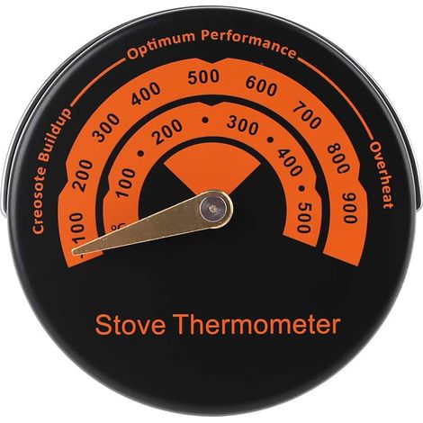 Magnetisches Thermometer für den Ofen, Temperaturmonitor für den Schornsteinventilator, Brennanzeiger
