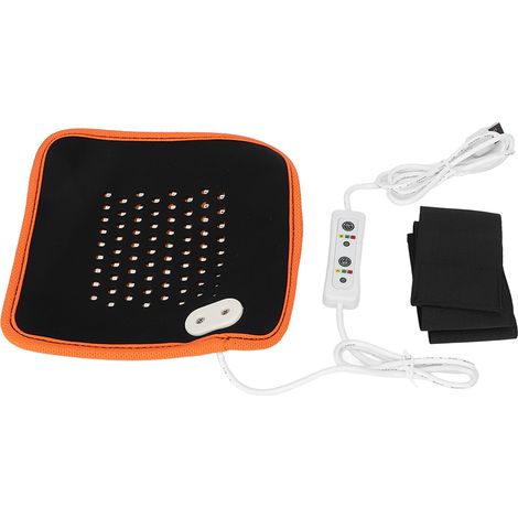 Ceinture Lumière Rouge 72 LED Soulagement Douleurs Musculaires Coussin Chauffant Infrarouge Enveloppement Orange (1/5)