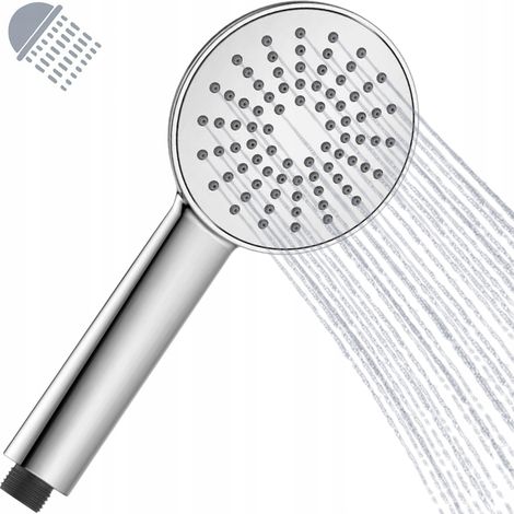 Soffione doccia rotondo cromato, 1 funzione, anticalcare (1/5)