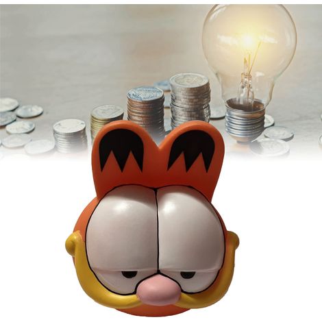 Tirelire cochon Anpanman, figurine de chat Garfield, tête de chat Garfield en vinyle (1/5)