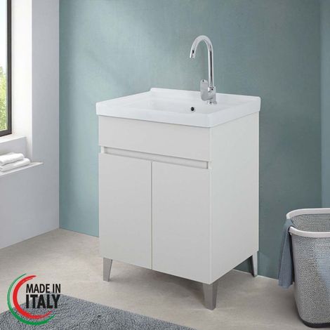 Lavatoio cm.60x48 colore Bianco Frassinato (1/5)
