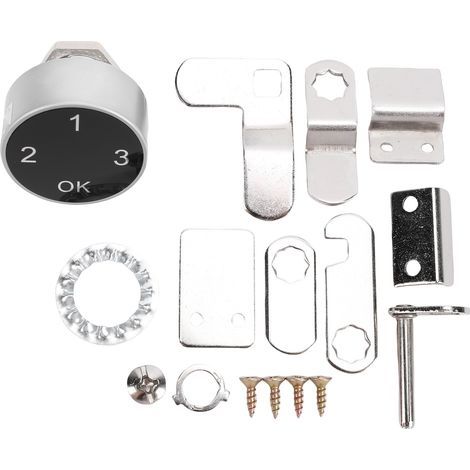 Intelligentes elektronisches Schloss für Schränke, schlüssellos, 1-12-stelliger Code, Bluetooth-App, digitales Touch-Tastenfeld zum Entsperren von Schubladen, Schränken, Briefkästen usw. (1/5)