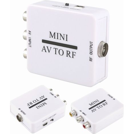 Convertitore audio da AV 3x RCA ad antenna RF con cavo RF (1/5)