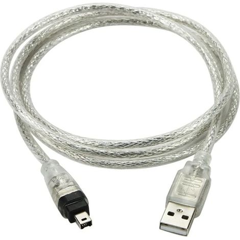 1 Câble USB vers FireWire, Connecteur 4 broches, Débit 400 Mbit/s, Pour Caméra DV, Longueur 150 cm (1/5)