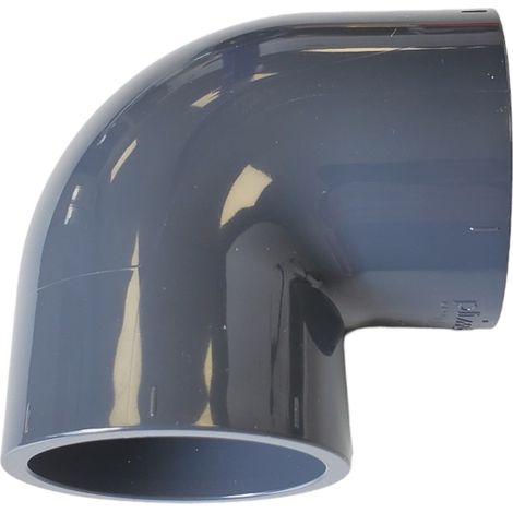 Coude 90° pvc pression diamètre 50mm – Femelle/Femelle à coller – Raccord pour plomberie – Usage professionnel – Piscineo