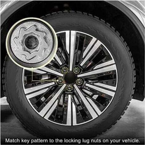 FENOPLASTICAClés démontage écrou antivol VW 524pcs - Compatible Touareg/Magotan/Tiguan/Phaeton - Précises et robustes - Réparation voiture - Mécaniciens et propriétaires VW (1/4)