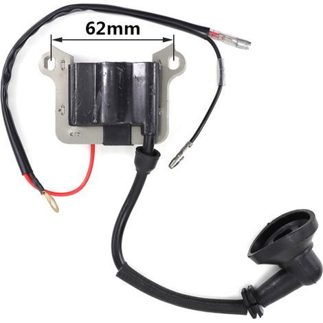 Ignition coil 1E40F-5 1E44F CG430 CG520: High voltage ignition coil assembly, distributor, suitable for 1E40F/1E44F domestic engines. (1/2)