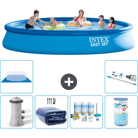 Intex Piscina Easy Set Rotonda - 457x84 cm - 8-pezzi  S41199 (1/5)
