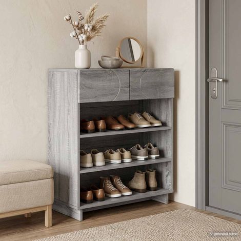 vidaXL Mueble zapatero 73 x 38 x 87,5 cm Madera tecnológica (1/5)