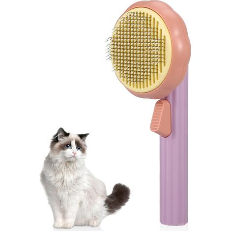 Cat brush dog grooming brush and hair remover, pet grooming brush to remove loose hair and tangles, depilation comb for pets with long or short hair (1/5)