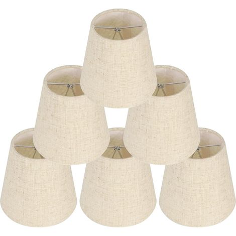 Ensemble lumière à 6 clips, abat-jour à bougie pour lustre plafond clip de plafond sur les stores de la lampe (1/5)