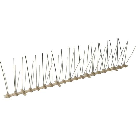 vidaXL Set de 5 hileras de pinchos contra pájaros y palomas 20 uds 10m (1/2)