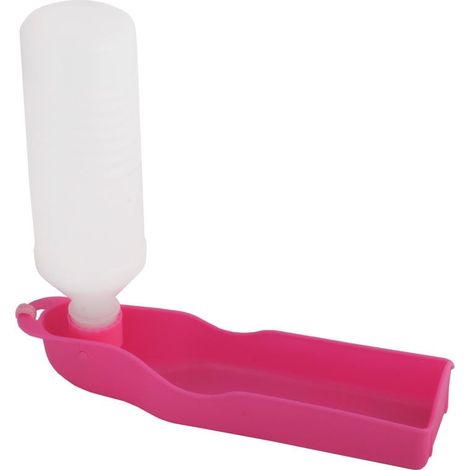 Botella de agua para mascotas rosa 500 ml DC05 (1/4)