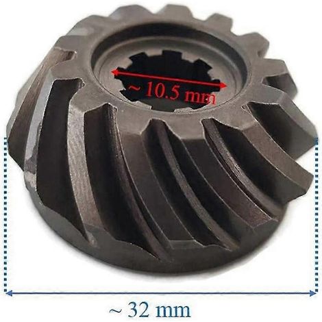 Kegelradritzel für Yamaha Außenbordmotor 6E7-45551-00 01 F9 F9.9 F15 F20 9.9HP 15HP 13T 2/4-