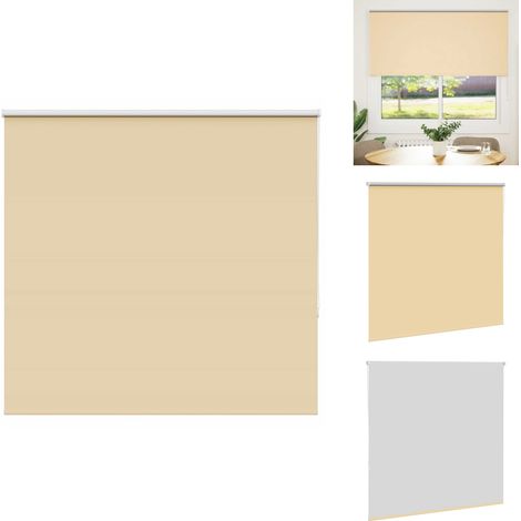 Verdunkelungsrollo Beige 165x150 cm Stoffbreite 161,6 cm - Verdunkelungsrollo - Verdunkelungsrollos - Rollo - Verdunklungsrollo (1/5)