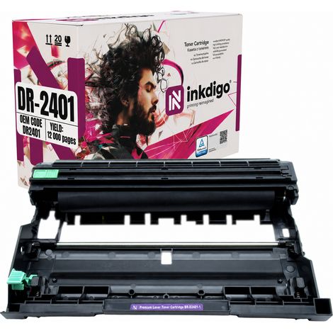 Tamburo Inkdigo DR2401 compatibile con Brother DCP-L2512D HL-L2312D HL-L2352DW, certificato TÜV. (1/5)