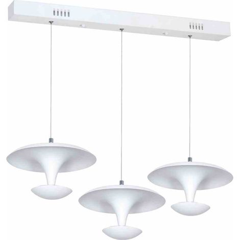 Lampadario a sospensione a LED Milagro COSTA ML358 bianco