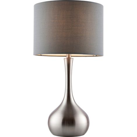 Endon Piccadilly - Lampada Touch da tavolo Nichel Satinato, E14 (1/5)