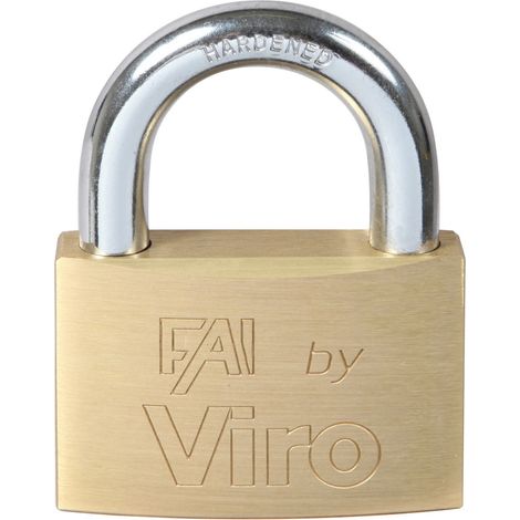 Viro Fai art 557 lucchetto rettangolare 70 mm con arco in acciaio 2 chiavi (1/2)