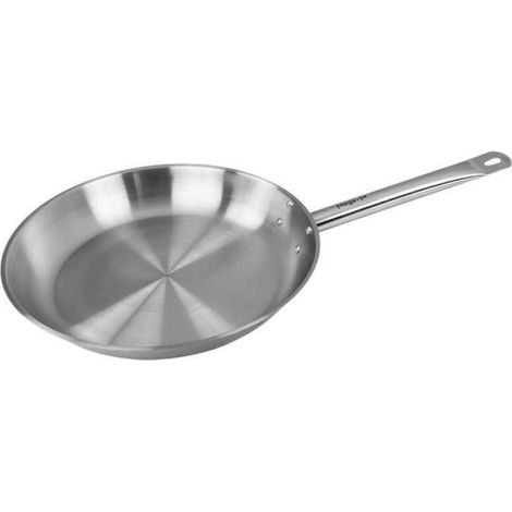 Poêle À Frire - Acier Inoxydable - Diamètre 32 Cm - Pour Cuisinière Électrique Induction Gaz - 1 Pièce (1/5)