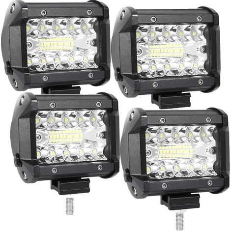 Lampe de travail LED, 60 Watts, polyvalence tout-terrain, 4 X Spot Work Light (1/2)