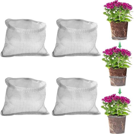 Lot de 4 Panier de Protection des Racines des Plantes Corbeilles à Souris en Acier Inoxydable Protection des Racines pour Racines (1/5)
