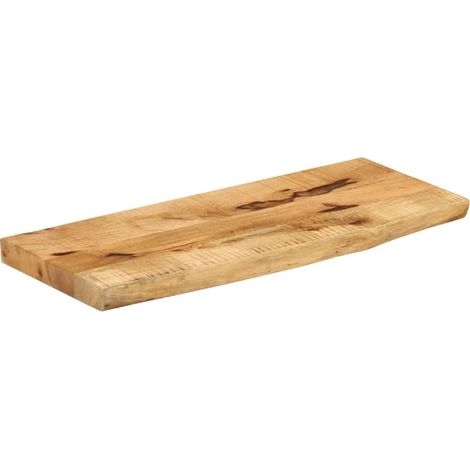 Dessus de table  Dessus de bureau  Plateau de table 70x40x2,5 cm bord vif bois massif manguier brut