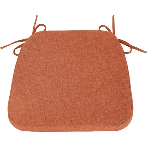 Coussin de chaise pour salle à manger avec liens et housse amovible, épaisseur 5 cm, assise de cuisine non glissante, antidérapant, 2 pièces, intérieur (1/5)