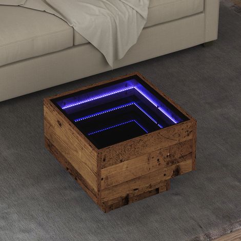 Couchtisch Altholz 40 x 40 x 30 cm Holzwerkstoff vidaXL (1/5)