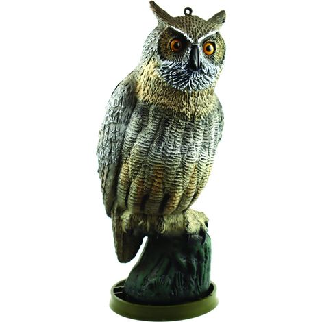 Deko - Figura Decorativa Gufo, per laghetti e Giardini, Grande (1/6)