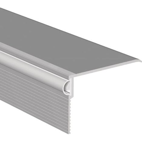 Rail de rénovation ARP 70 L.1800mm l.70mm en aluminium éloxé argent avec vis (1/3)