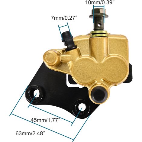 Front hydraulic disc brake calipers are suitable for 90, 110, and 125cc Taotao, SSR, SDG, and Lifan models. (1/4)