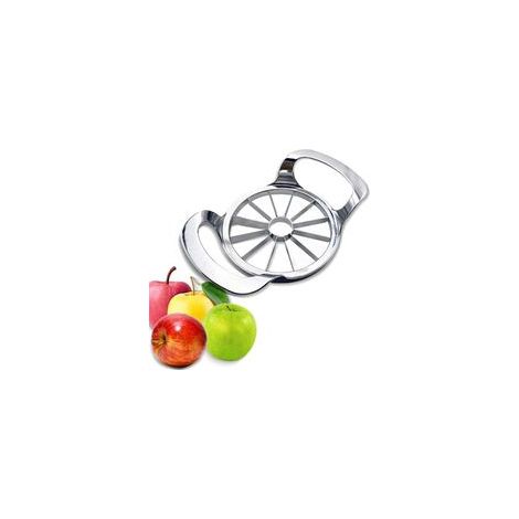 Cortador y pelador de manzanas - Cortador de manzanas extragrande de acero inoxidable - Utensilio de cocina resistente y fácil de usar - Crezuo (1/5)