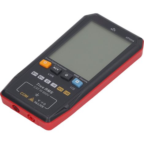 NCV Smart Digitalmultimeter AC/DC-Spannungsprüfer mit akustischem Alarm, Digitalanzeige, Kondensator-, Dioden- und Frequenzmessung, Verbrennungsschutz (1/5)