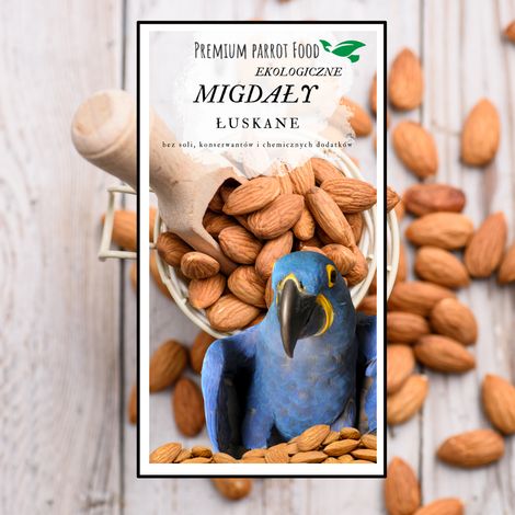 Cibo Premium per pappagalli - Mandorle biologiche - per tutti i pappagalli 100 g (1/4)