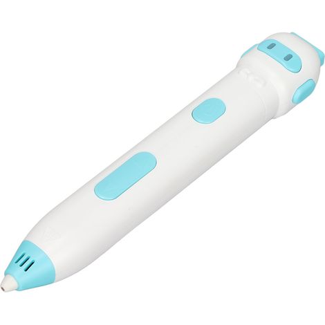 Stylo d'impression 3D ergonomique, résistant aux basses températures, rechargeable et intelligent, pour la peinture à la main (cyan)